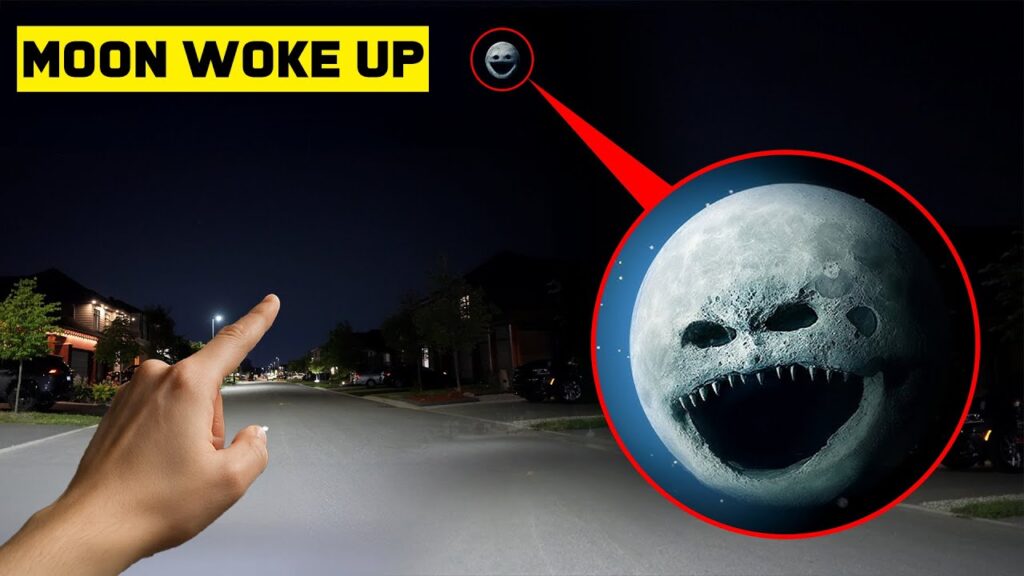 IF YOU SEE THE MOON WOKE UP IN REAL LIFE… RUN!! (CAUGHT ON DRONE)