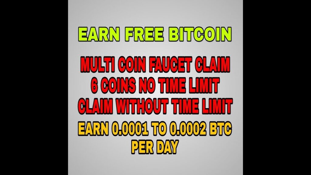 NO TIME LIMIT MULTICOIN FAUCET || EARN 0.0001 TO 0.0002 BTC PER DAY || FREE BITCOIN EARNING