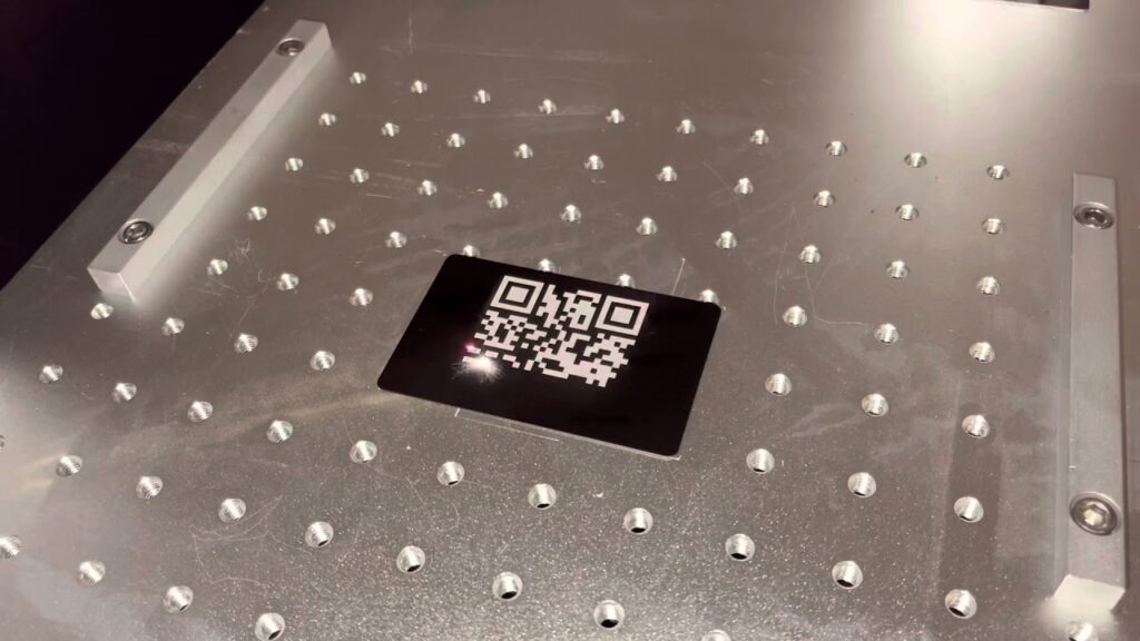 Custom Metal Business Cards on the Fiber Laser