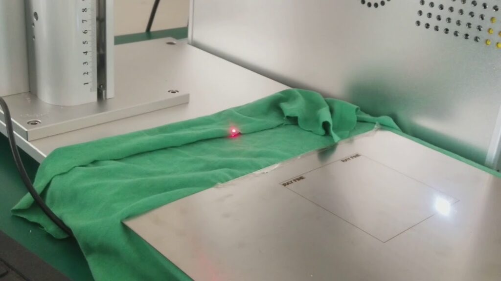 fiber laser marking cyclops camera position system demo