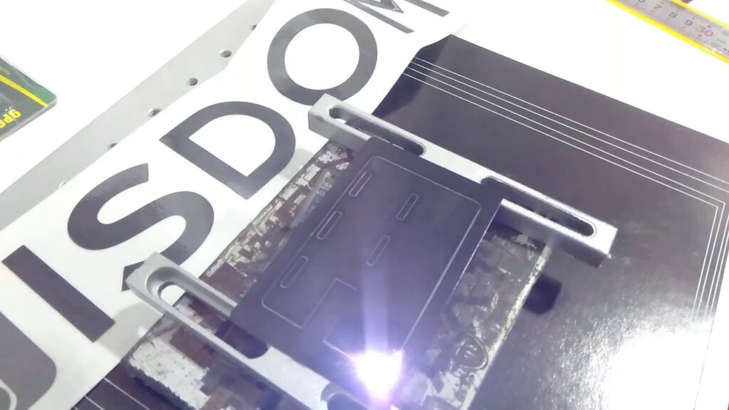 WS-F50 raycus 50W fiber laser marking machine cutting 0.1mm aluminum plate laser marker