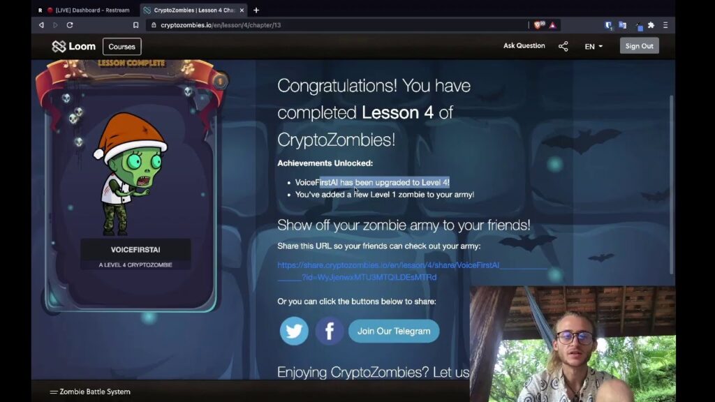 CryptoZombies – Level 4 – Solidity Coding Tutorial