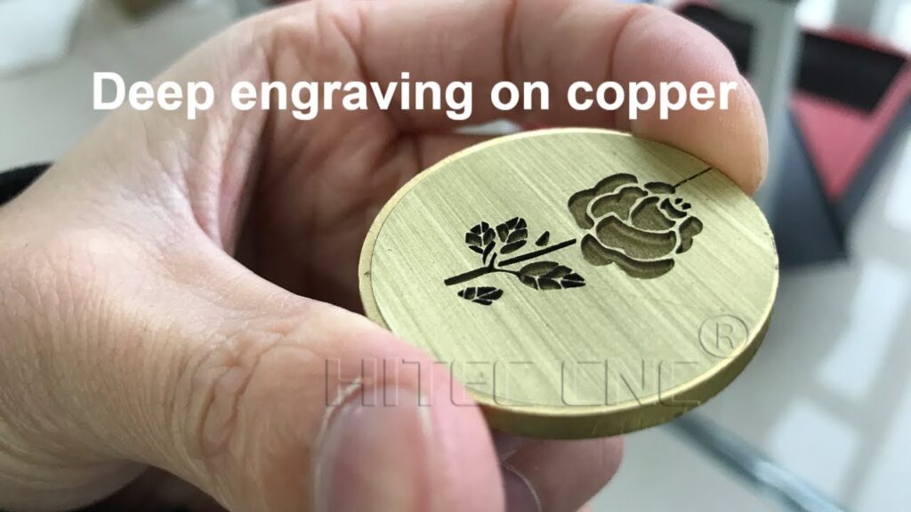 3D deep engraving fiber laser marking machine on metal copper