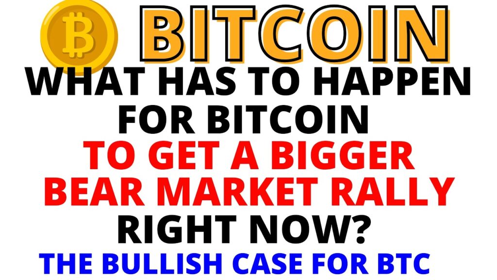 What has to Happen for Bitcoin to get a Bigger Bear Market Rally Right Now to the 50% Fib at k?