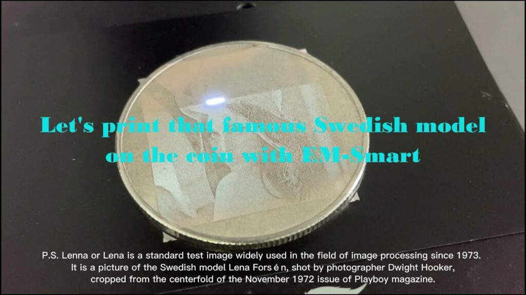 Let’s print that famous Swedish model on the coin with EM-Smart – 3Plasers