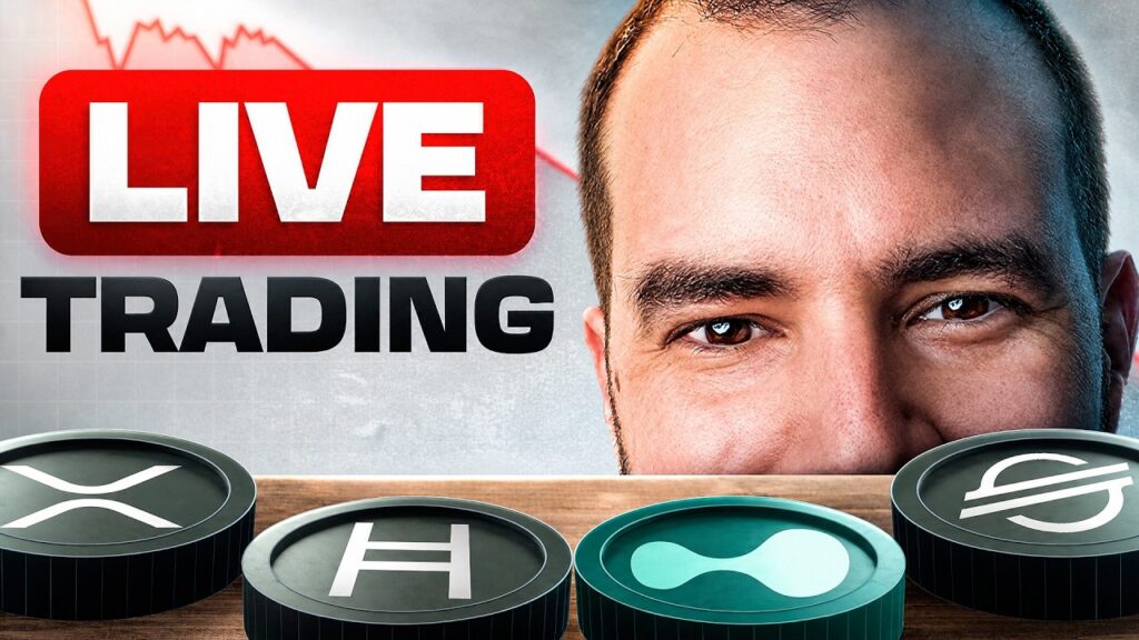 CRYPTO LIVE TRADING | XRP, HBAR, XLM & HYPE Setting Up For A Short?