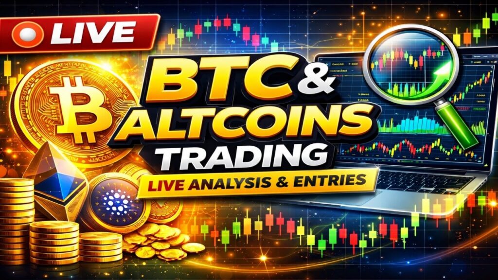 🔴 LIVE BTC & Altcoins Trading | Market Analysis & Entries