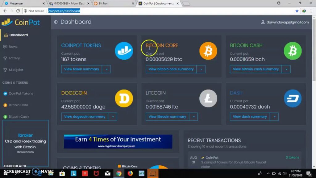 Best Faucet for 2020 Coinpot.co Micro-Wallet
