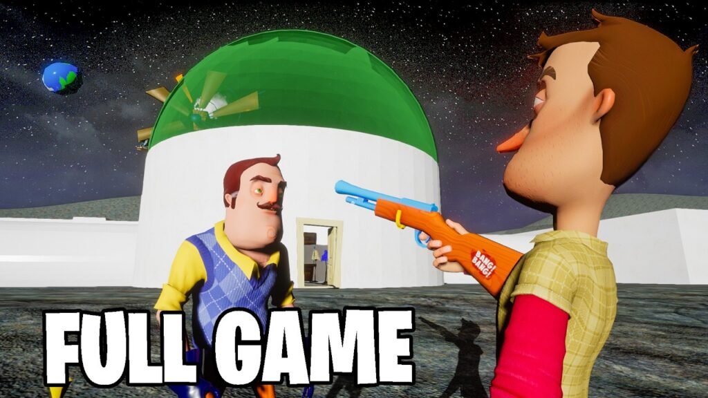 Hello Neighbor BUT on the MOON! (Full Game)