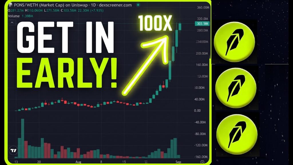 ROBINHOOD MEMECOINS Are RISING! … $PONS, $CASHCAT + New Low Caps