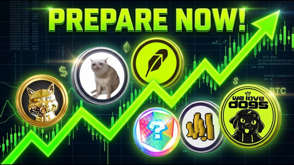 ROBINHOOD MEME COINS Are LOOKING HOT!🤯 $PONS $AI $CASHCAT $WELOVEDOGS $GOLDEN $GP NEW LOW CAPS !