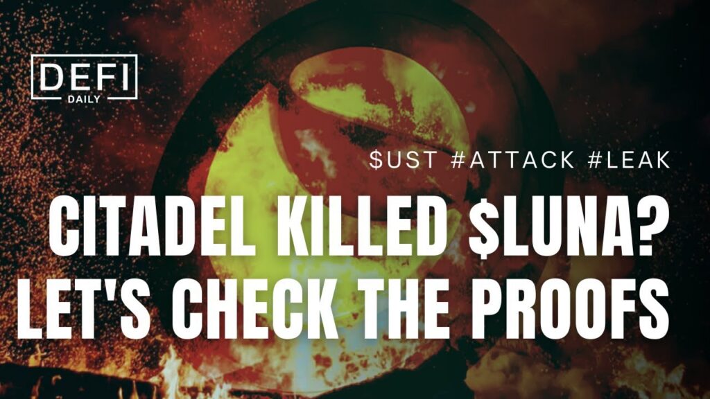 NEW LEAK EXPLAINS WHAT HAPPENED TO $UST and $LUNA: truth about blakcrock and citadel